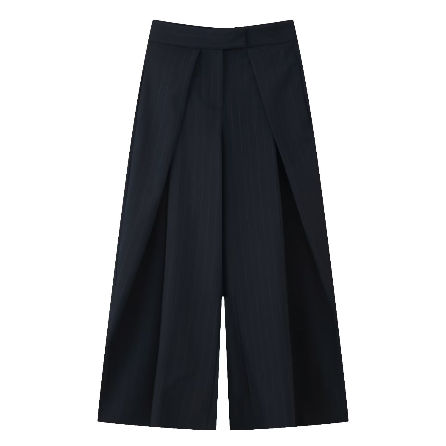 Casual High-waisted Pleated Wide-leg Pants - Image 9