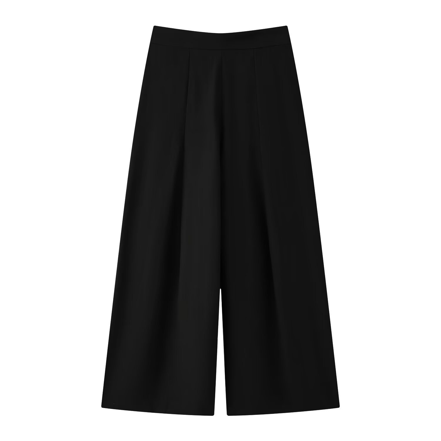 Casual High-waisted Pleated Wide-leg Pants - Image 3