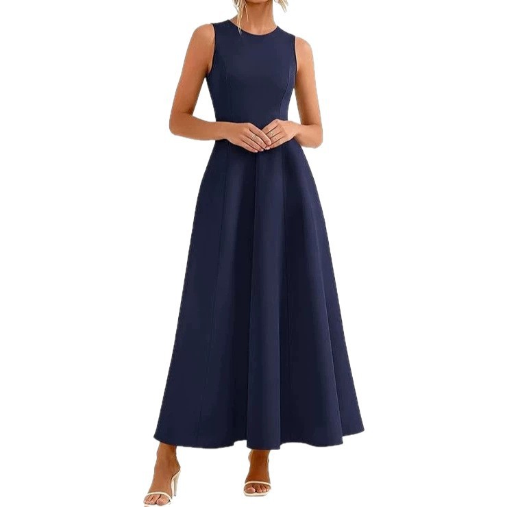 Womens Slim-Fit Long Casual Vest Dress - Image 10
