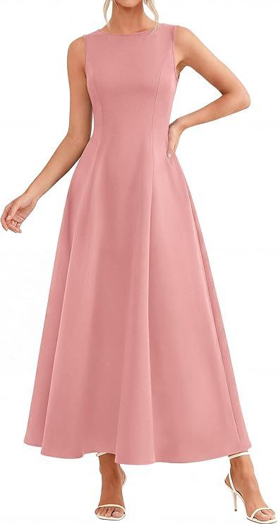 Womens Slim-Fit Long Casual Vest Dress - Image 4