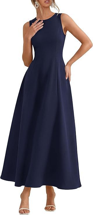 Womens Slim-Fit Long Casual Vest Dress - Image 2