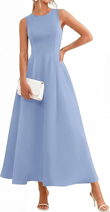 Womens Slim-Fit Long Casual Vest Dress - Image 8