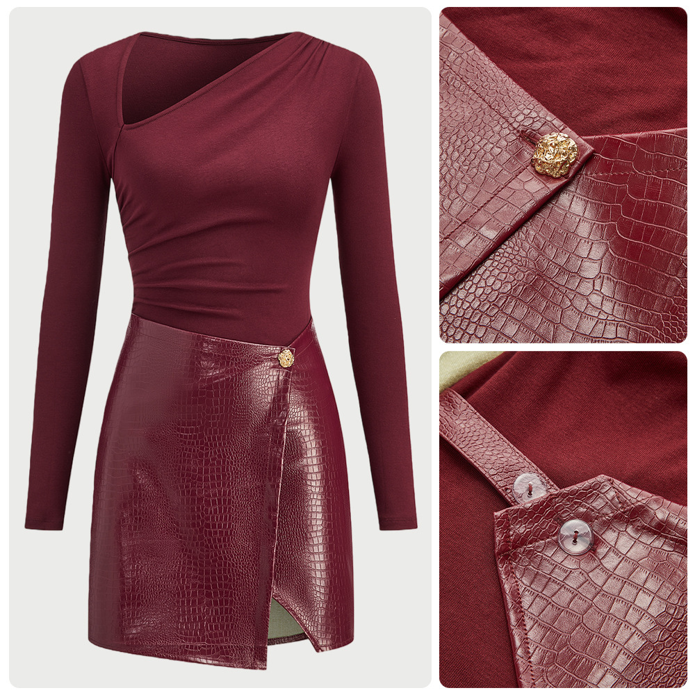European And American-style Patchwork Dress For Women - Image 7