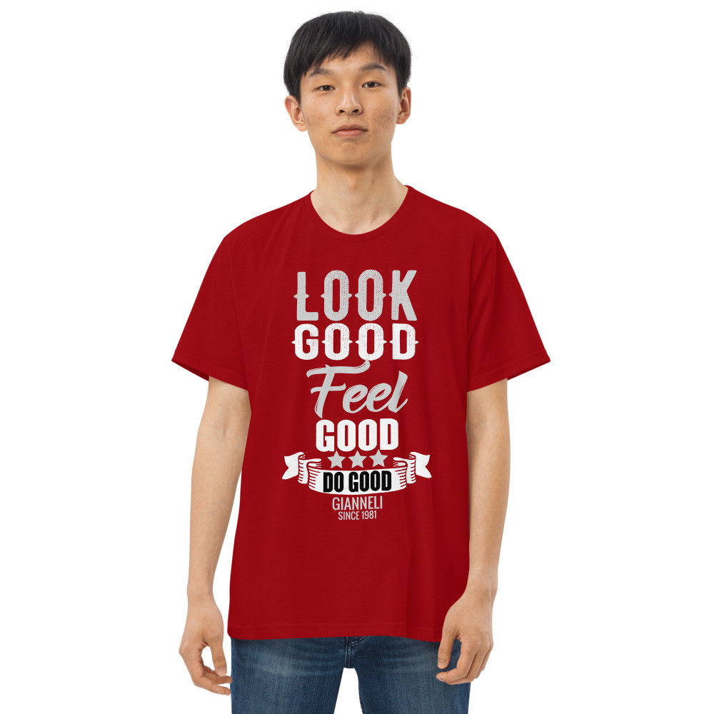 LOOK GOOD Men's Fitted Straight Cut t-shirt by Gianneli - Image 2