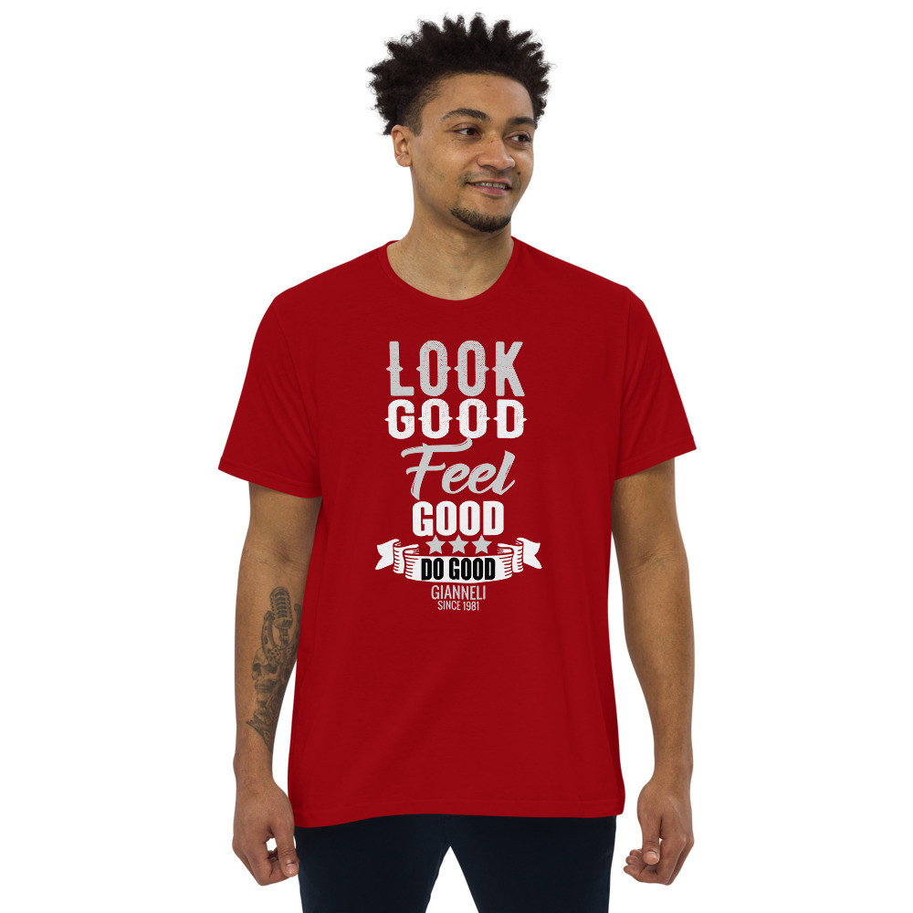 LOOK GOOD Men's Fitted Straight Cut t-shirt by Gianneli - Image 4
