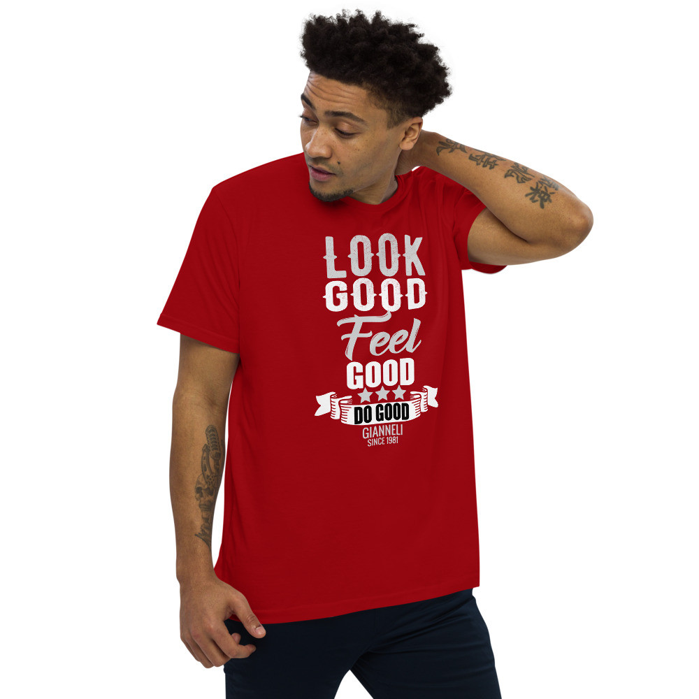 LOOK GOOD Men's Fitted Straight Cut t-shirt by Gianneli - Image 5