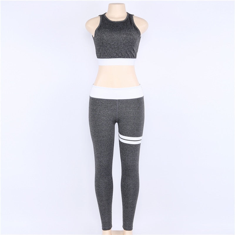 Sexy Backless Women Sportswear Female Yoga Sets Gym Wear Running Clothing - Image 2
